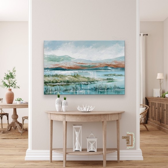 Tarde en el lago 2 | Cuadros Horizontales | Cuadros Fine Art
