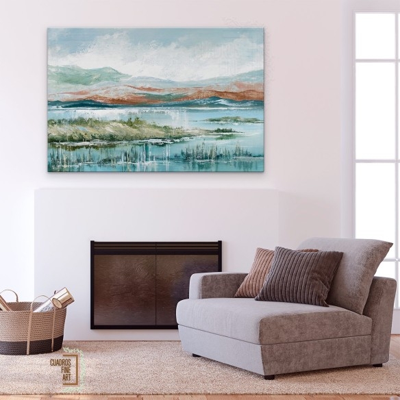 Tarde en el lago 2 | Cuadros Horizontales | Cuadros Fine Art