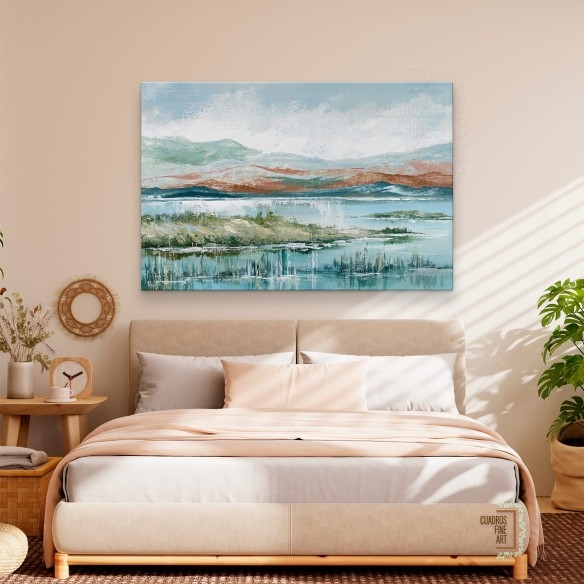 Tarde en el lago 2 | Cuadros Horizontales | Cuadros Fine Art