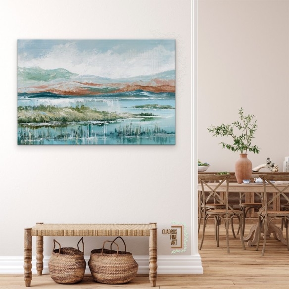Tarde en el lago 2 | Cuadros Horizontales | Cuadros Fine Art