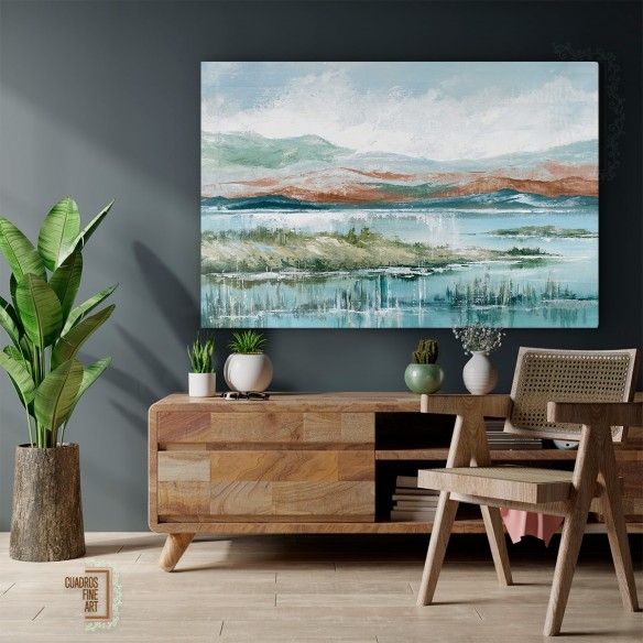 Tarde en el lago 2 | Cuadros Horizontales | Cuadros Fine Art