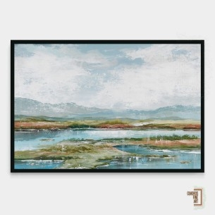 Tarde en el lago 1 | Cuadro Horizontal | Cuadros Fine Art
