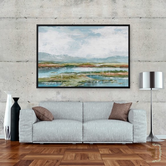 Tarde en el lago 1 | Cuadro Horizontal | Cuadros Fine Art
