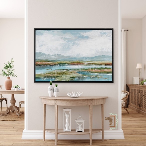 Tarde en el lago 1 | Cuadro Horizontal | Cuadros Fine Art