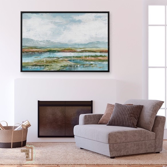 Tarde en el lago 1 | Cuadro Horizontal | Cuadros Fine Art