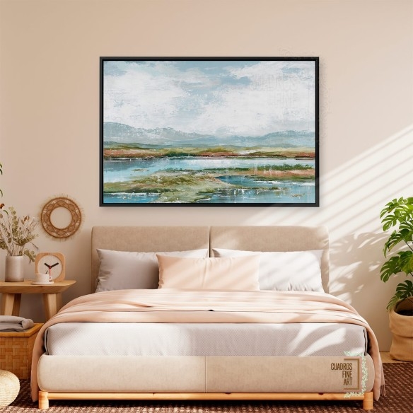 Tarde en el lago 1 | Cuadro Horizontal | Cuadros Fine Art