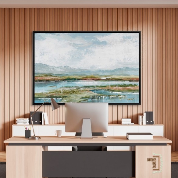 Tarde en el lago 1 | Cuadro Horizontal | Cuadros Fine Art