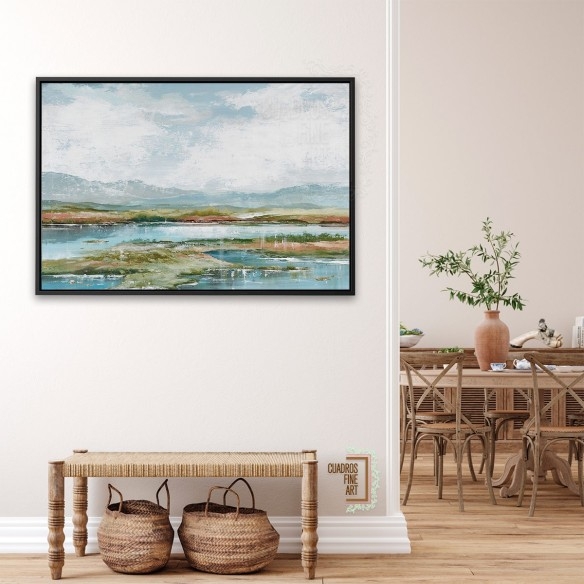 Tarde en el lago 1 | Cuadro Horizontal | Cuadros Fine Art