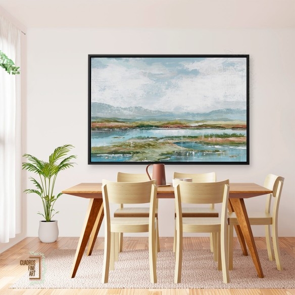 Tarde en el lago 1 | Cuadro Horizontal | Cuadros Fine Art