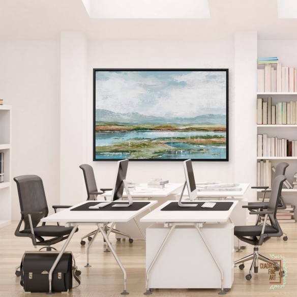 Tarde en el lago 1 | Cuadro Horizontal | Cuadros Fine Art