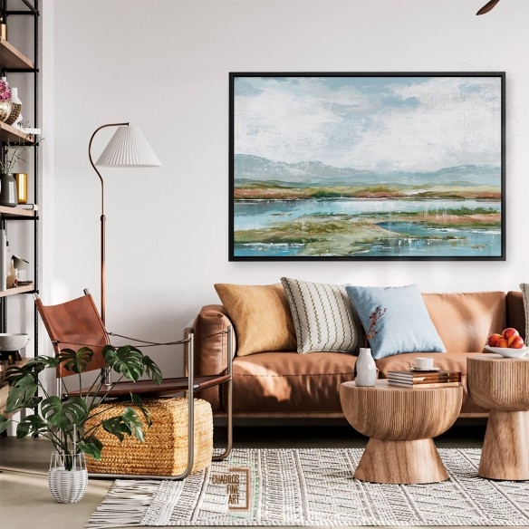 Tarde en el lago 1 | Cuadro Horizontal | Cuadros Fine Art