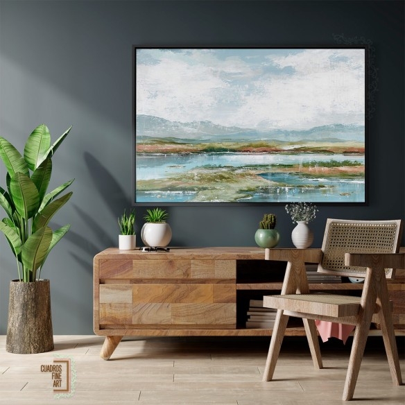 Tarde en el lago 1 | Cuadro Horizontal | Cuadros Fine Art