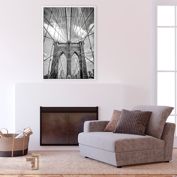 Pasaje de Brooklyn | Cuadro Fotografía B&N | Cuadros Fine Art