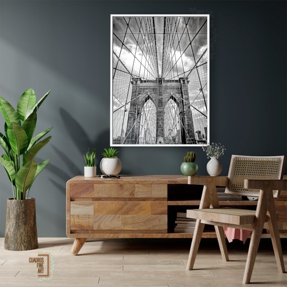Pasaje de Brooklyn | Cuadro Fotografía B&N | Cuadros Fine Art